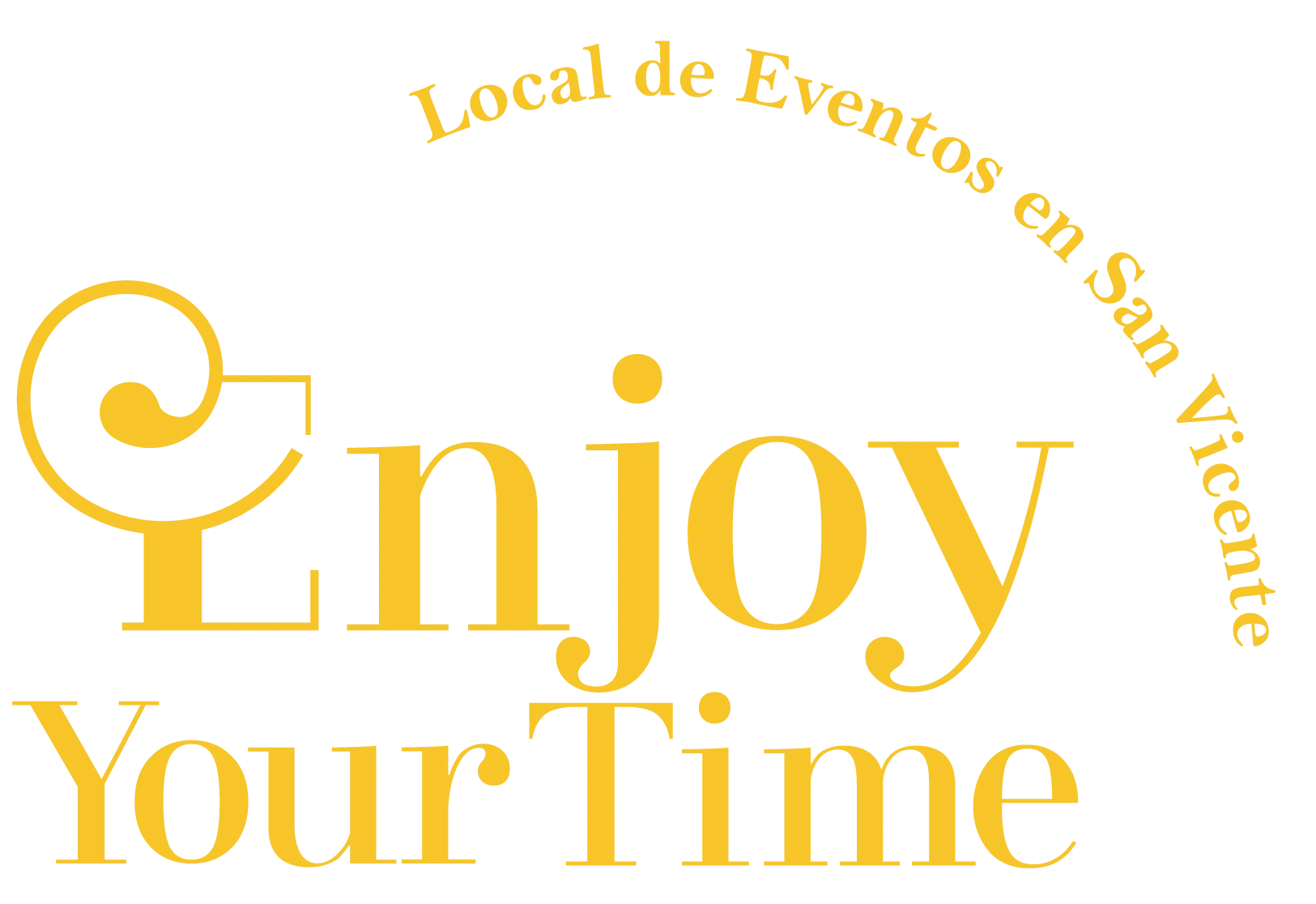 local eventos san vicente enjoy your time logo amarillo