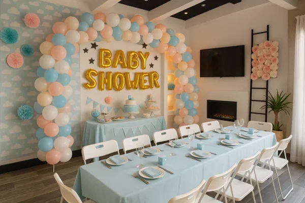 salon baby shower en san vicente del raspeig babyshowers globos